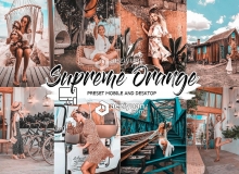 高级橙色调胶片LR预设+手机APP预设 SUPREME ORANGE LIGHTROOM PRESETS