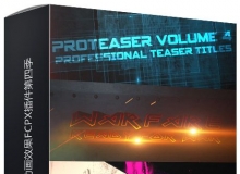 文本预设文字字幕片头动画效果FCPX插件第四季 ProTeaser Volume 4