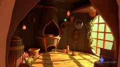 Blender女巫魔法小屋建模制作视频教程 Creating a witch hut room in Blender