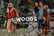 INS风格森系人像质感电影胶片LR预设/APP滤镜 7 WOODS FOREST LIGHTROOM PRESETS