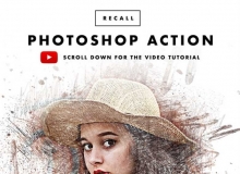 彩铅绘涂PS中文版动作 Recall Photoshop Action