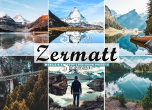 瑞士ZERMATT旅拍风光Lightroom预设 Zermatt Pro Lightroom Presets