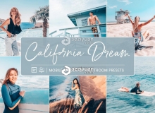 加利福尼亚旅拍胶片LR预设+APP预设Lightroom Presets California Dream