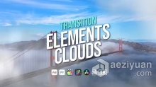 AE与PR转场模板白云过渡元素AE与PR转场模板下载 Transition Elements Clouds