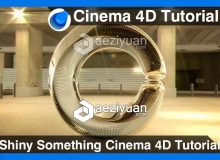 C4D闪亮金属质感模型建模材质渲染视频教程 Shiny Something Cinema 4D Tutorial