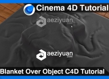 C4D布料遮盖物体视频教程 Blanket Over Object Cinema 4D Tutorial