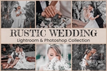 乡村婚礼派对Lightroom预设+移动LR预设与PS动作 Rustic Wedding Collection Preset