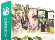 自然女神绘画艺术训练视频教程 Nature Spirit Step by Step Tutorial Pack