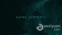 炫彩几何形状抽象视频片头演绎LOGO动画效果 AE模板 AE工程文件 Epic North