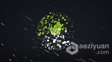 粒子特效动画LOGO标志视频片头 AE模板 AE工程文件 Particles Logo Reveal