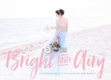 人像干净明亮通透LR预设+移动APP预设 Bright and Airy Lightroom presets