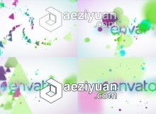 漂亮粒子LOGO标志展示片头AE模板 Videohive Minimal Particles Logo