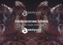 Octane多材质混合C4D教程 Cinema 4D Tutorial – Mix Shader Octane Methods