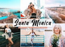 圣莫尼卡旅拍风光人像LR预设/APP预设 Santa Monica Pro Lightroom Presets