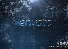 水滴漂浮Logo演绎动画AE模板Videohive Water logo intro