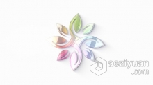 简单明亮LOGO动画反射轮廓公司视频片头 AE模板 AE工程文件 Clean Logo Opener