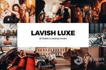 奢华质感婚礼人像胶片LR预设手机LR预设LUT预设 Lavish Luxe Lightroom Presets and LUTs