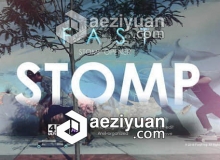 快节奏闪现图文快闪展示AE模板 Videohive Fast Stomp Opener