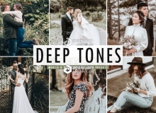 深色调旅拍婚礼人像LR预设+手机LR预设 Deep Tones Lightroom Presets