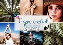 热带海岛旅行Lightroom预设+手机版lr预设Tropic coctail presets