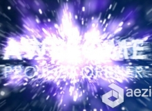 炫酷粒子爆炸特效文字LOGO片头AE模板 VideoHive Particle Explosion Full HD