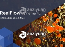 C4D流体模拟插件 Nextlimit Realflow For Cinema 4D v2.0.1.0040 Win/Mac