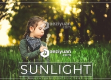 自然光人像调整Lightroom预设+手机版预设 Sunlight Lightroom Presets Pack