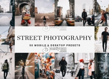 旅行街拍经典电影胶片LR预设+LUT预设 Street Photography Presets