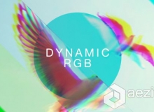 动态RGB色调展示动画AE模板 Videohive Dynamic RGB Slideshow