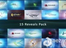 15组公司企业标识Logo演绎动画AE模板 Videohive Corporate Logo Pack