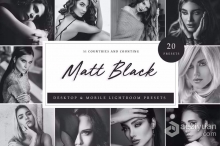 哑光黑白电影胶片Lightroom预设 Lightroom Presets - Matt Black