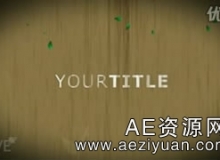 飘落和生长的绿叶中的展示AE模板Videohive Environmentally Friendly