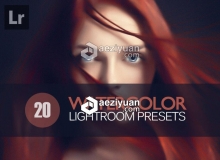 婚礼肖像水彩人像手机版Lightroom预设 20 Watercolor Lightroom Presets Bundle