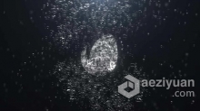 水下气泡飞溅流体特效动画演绎LOGO片头视频 AE模板 AE工程文件 Bubble Splash Reveal