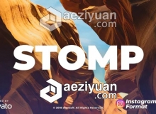 动感节奏快闪图文介绍动画片头AE模板 Videohive Dynamic Stomp Opener