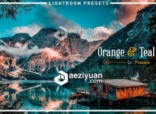 30组橙色和蓝绿电影色调风景Lightroom预设 30 Orange & Teal Lightroom Presets