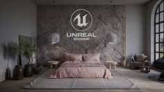 UE5虚幻引擎室内可视化工作流程视频教程 Bedroom interior Walking in Unreal Engine