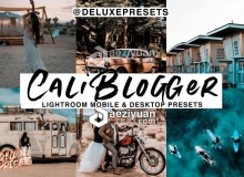 网红博主旅行摄影Lightroom预设+手机版lr预设 Cali Blogger Lightroom Presets