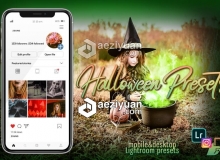 万圣节恐怖冷色调Lightroom预设+手机版Lightroom App滤镜