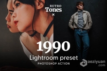 90年代复古胶片人像lr预设 1990 Retro - Actions & Presets