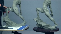 人体躯干肌肉动态解剖粘土雕塑制作视频教程 The Dynamic Écorché: Sculpting The Legs with Eric Michael Wilson