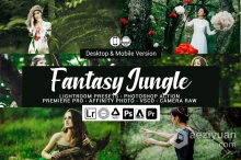 幻想丛林情绪人像Lightroom预设/手机APP滤镜 Fantasy Jungle Presets