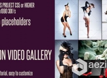 时尚视觉分割包装动画AE模板 Videohive Fashion Video Gallery