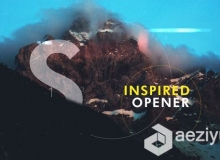 视差三维空间旋转切换片头AE模板 Videohive Inspired Slideshow I Opener