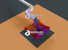 C4D X-Particles粒子在Octane中变色的设置小教程 Cinema 4D