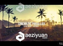 电影视差视频展示效果AE模板 Videohive Cinematic Parallax Slideshow