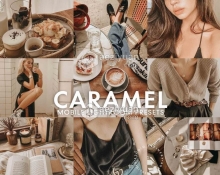 焦糖暖色调人像产品摄影LR预设/APP滤镜 5 CARAMEL LIGHTROOM PRESETS