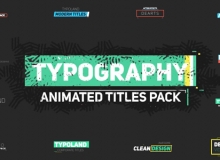 75个动态字幕标题AE模板 videohive 75 Typography  21103442