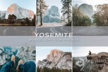 旅拍风光电影胶片色调Lightroom预设/手机APP滤镜 Yosemite Lightroom Presets