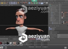 C4D三维角色绑定入门视频教程  how to use automatic rigging in Cinema 4D